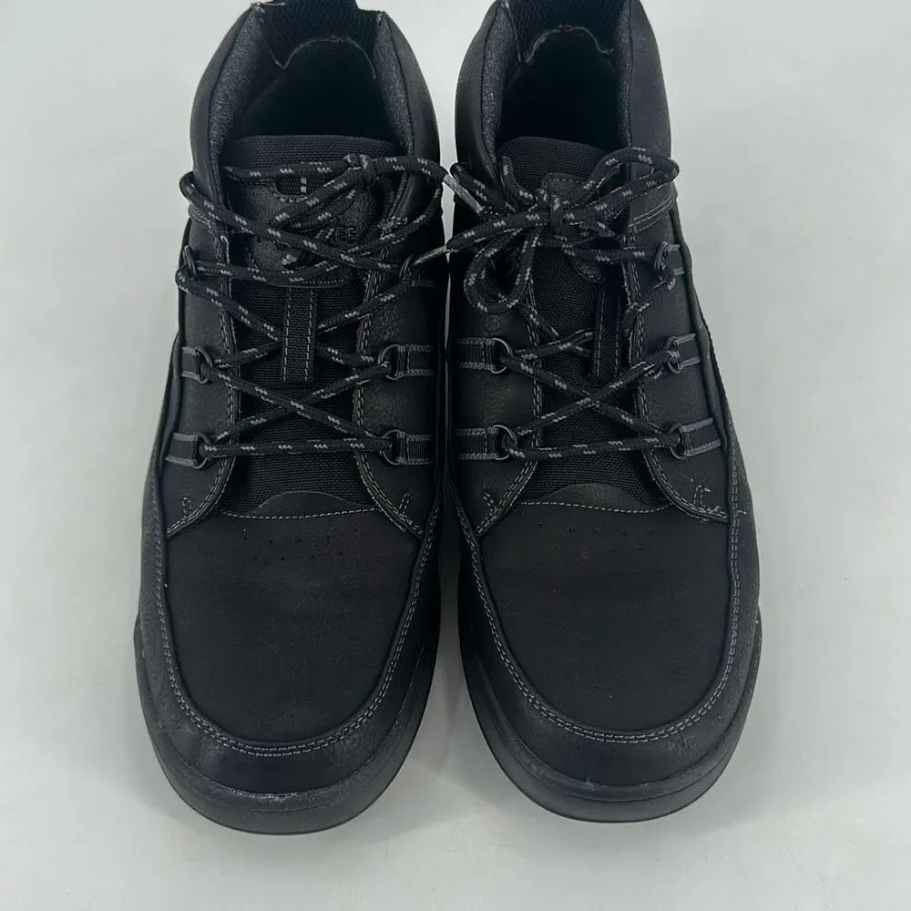 NWOT Nunn Bush Tour Men's Work Moc Toe Slip Resistant Sneaker Boot Black Size 11